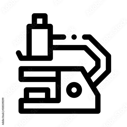 microscope line icon