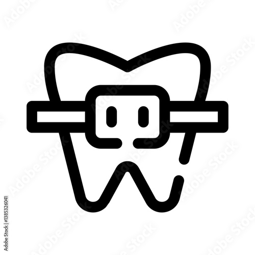 braces line icon