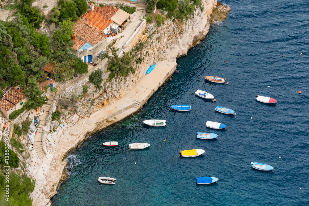 Beautiful Adriatic coastline in Croatia