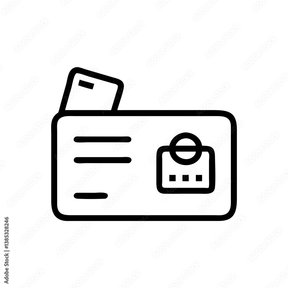 Obraz premium visa flat vector