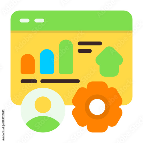 Traffic Sources Flat Icon