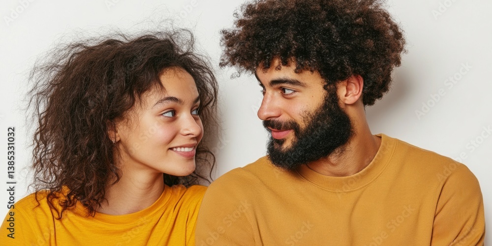 Fototapeta premium Vibrant Inclusive Communication Celebrating No Limits For Deaf Children Day with Expressive Gen Z Wellness Storytelling in Warm Mustard Tones