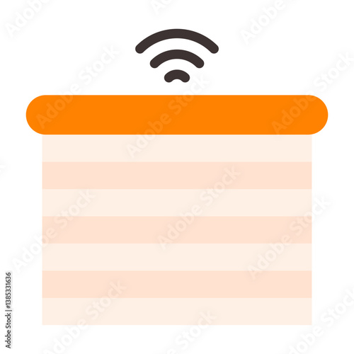 Smart Blinds Flat Icon