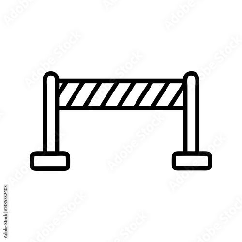 barrier flat vector