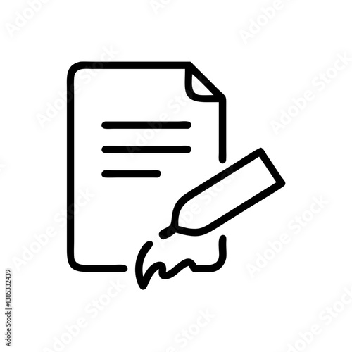 contract flat vector