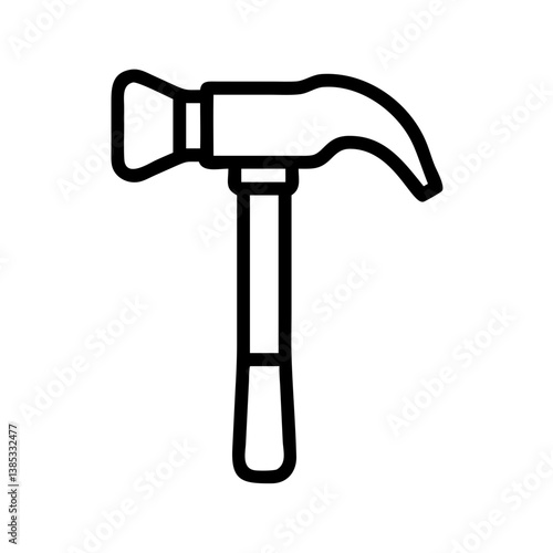 hammer flat vector