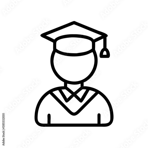 student flat vector