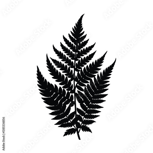 fern leaf silhouette
