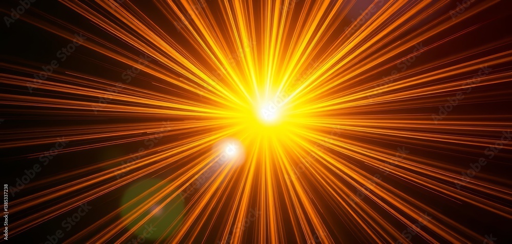 Radiant sunburst, golden rays exploding from center, bright yellow light on deep background, sun, design Radiant sunburst, golden rays exploding from center, bright yellow light on deep background, sun, design
