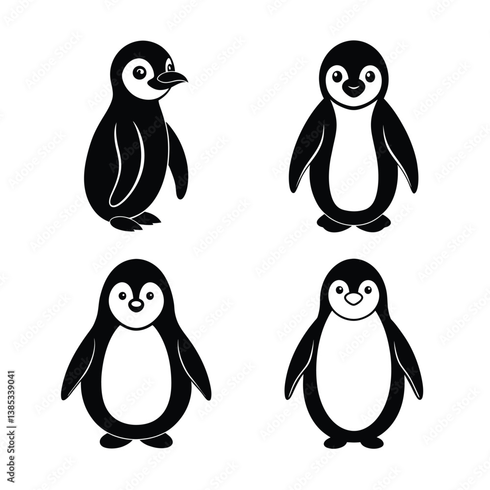 Fototapeta premium penguin on a white background