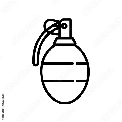 grenade flat vector
