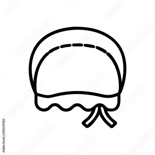 bonnet flat vector
