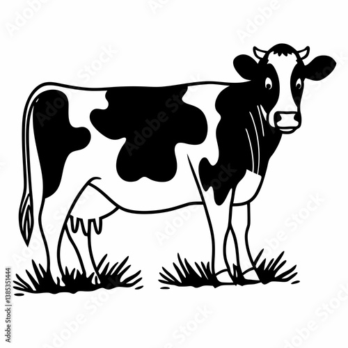 cow cartoon silhouette