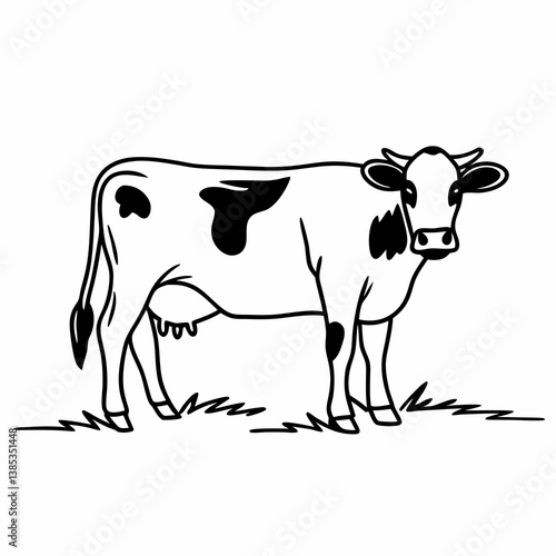 cow cartoon silhouette