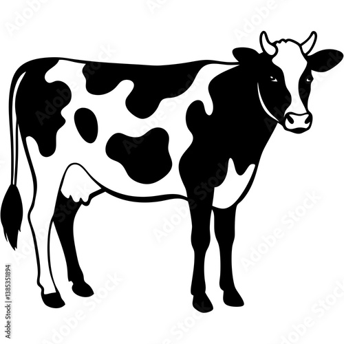 cow cartoon silhouette