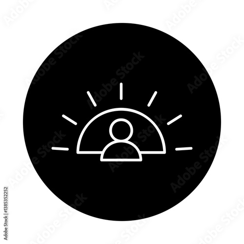 Sun Rising Behind a Person