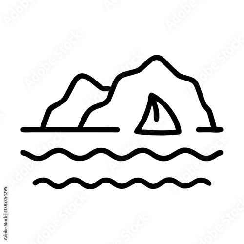 cove flat vector