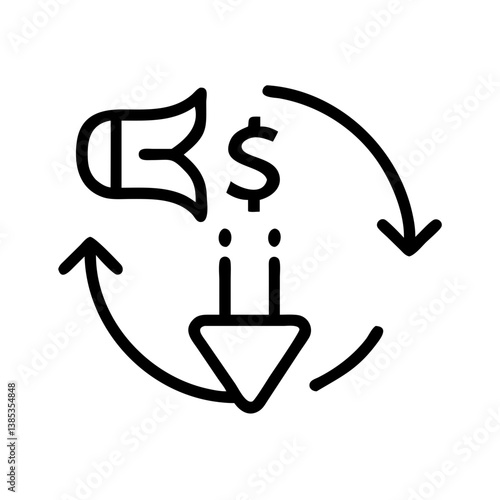 scarcity flat vector