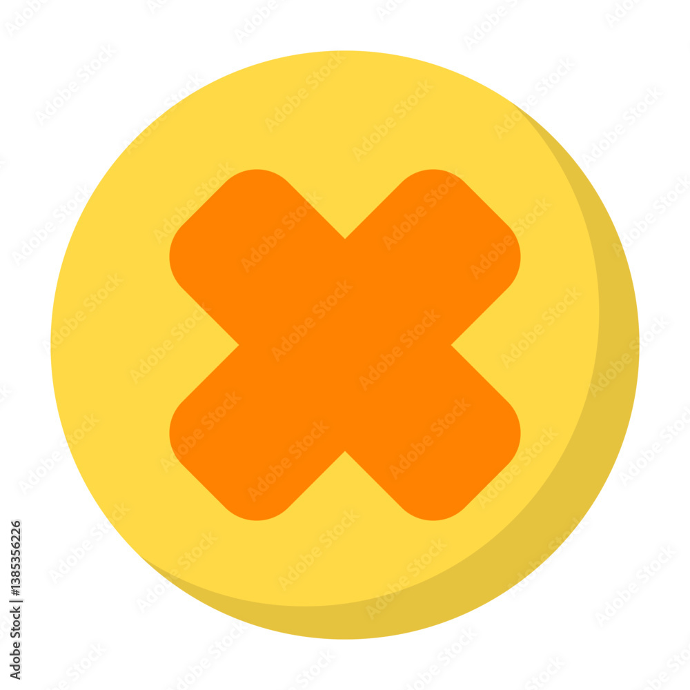 Crossmark Flat Icon Crossmark Flat Icon