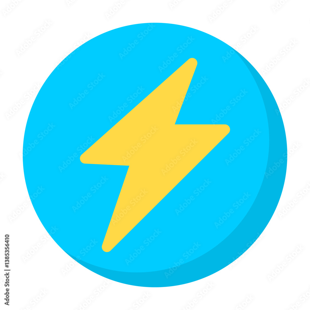 Flash Flat Icon Flash Flat Icon