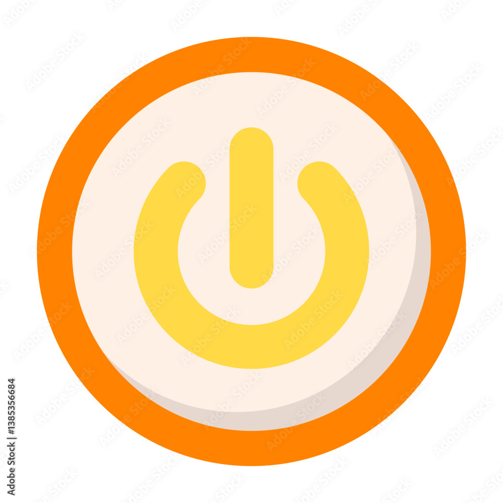 Power Button Flat Icon Power Button Flat Icon