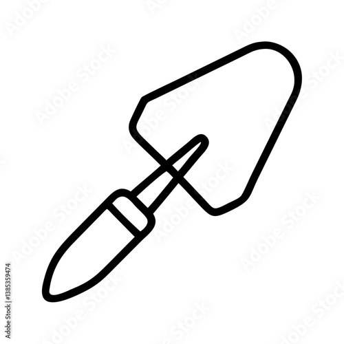 trowel flat vector