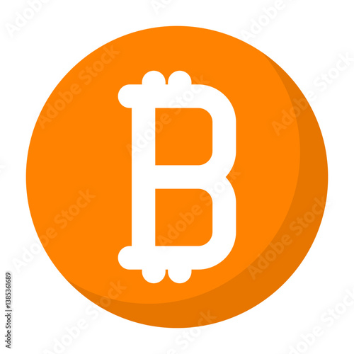 Bitcoin Flat Icon