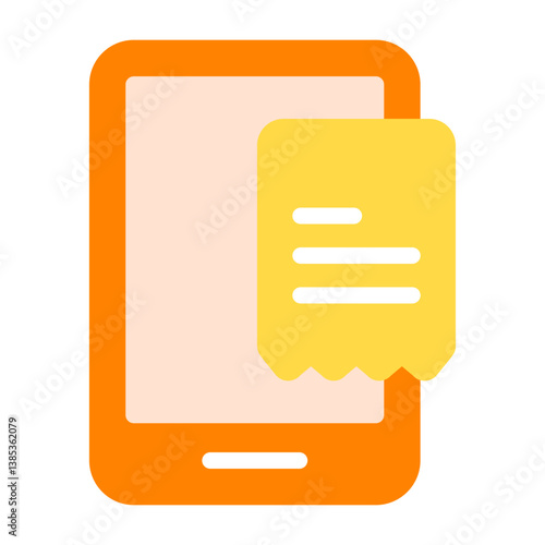 Postpaid Bill Flat Icon