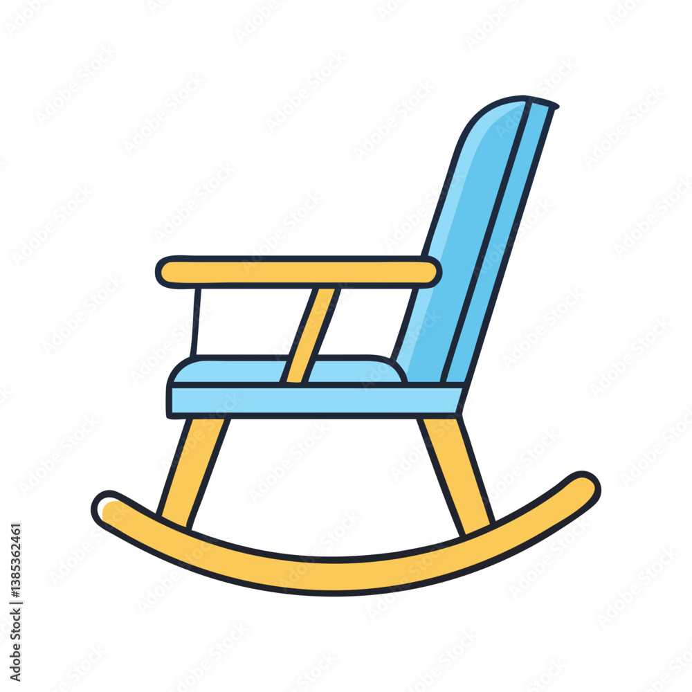 Find the perfect rocking chair: blue and yellow rocking chair for nursery and home relaxation and comfort Find the perfect rocking chair: blue and yellow rocking chair for nursery and home relaxation and comfort