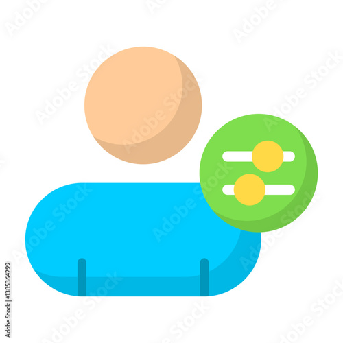 Contact Setting Flat Icon