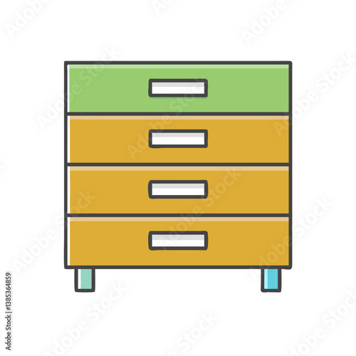 Modern dresser storage cabinet with drawers furniture for bedroom or living room organization and home decor