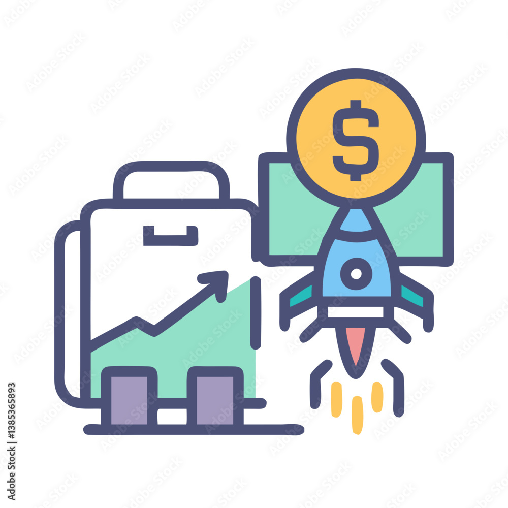 Key Business Accelerator Icon Key Business Accelerator Icon