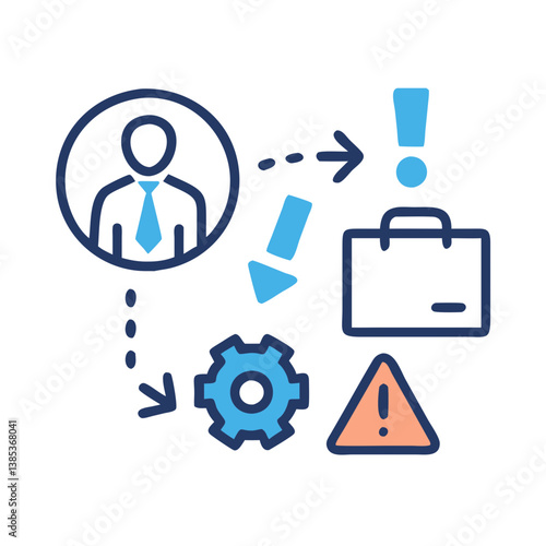  Dynamic Business Crisis Management Icon