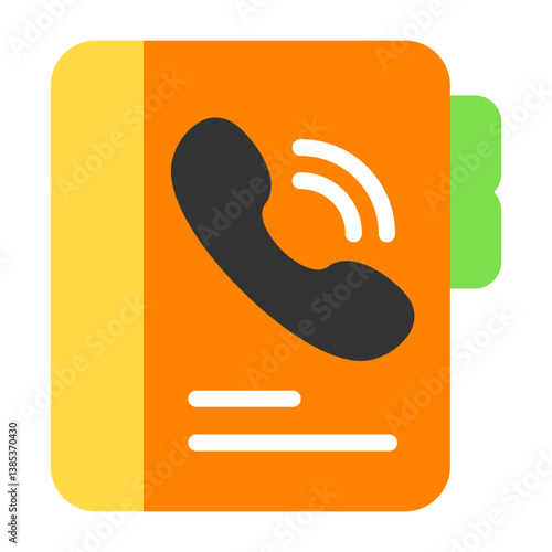Contacts Book Flat Icon