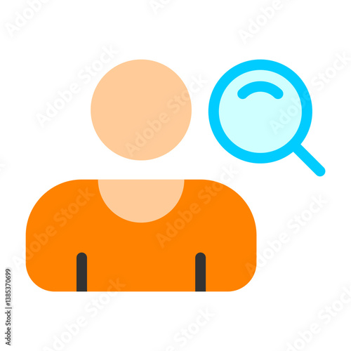 Search Contact Flat Icon