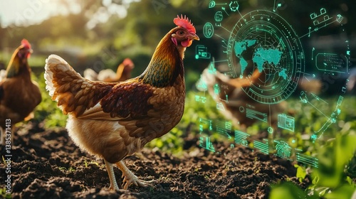 Smart Farming Technology with Chicken on Farm