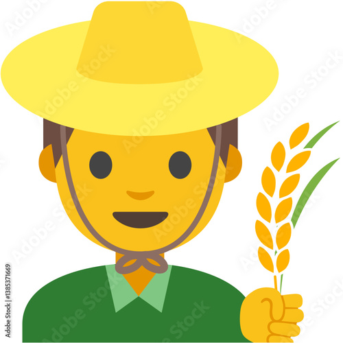 Farmer Holding Crop
