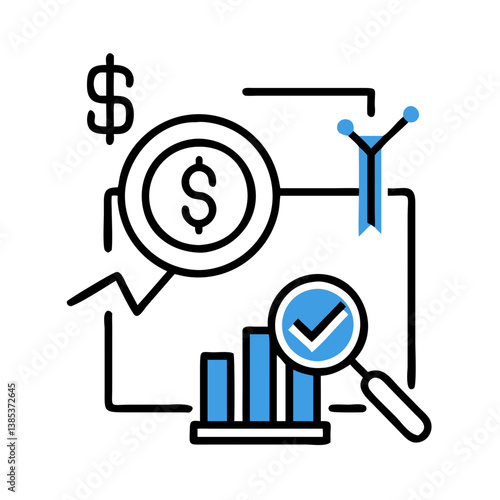  Key Business Investment Analysis Icon