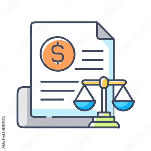  Business Legal Fees Icon