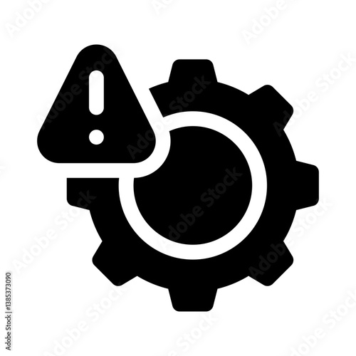 technological glyph icon