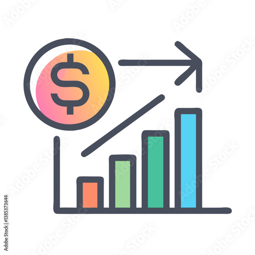  Dynamic Business Margin Icon