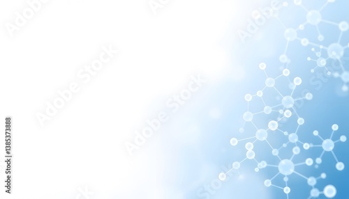 White and light blue medical abstract gradient background