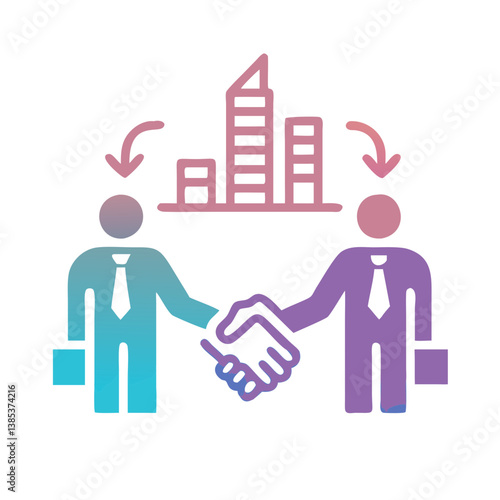  Business Merger Icon