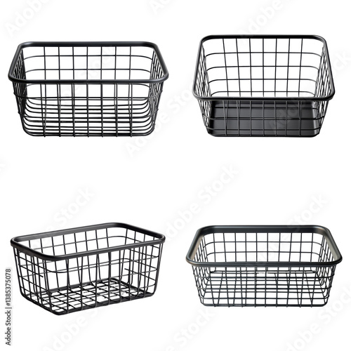 Black Wire Storage Basket