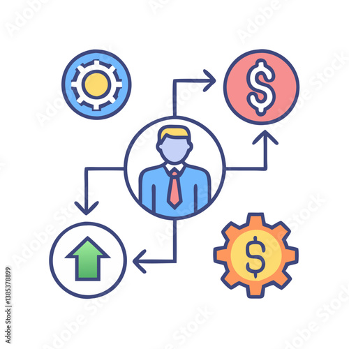  Business Restructuring Icon
