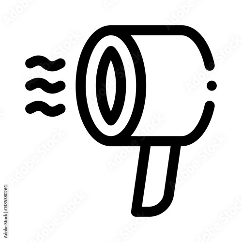 hair dryer line icon