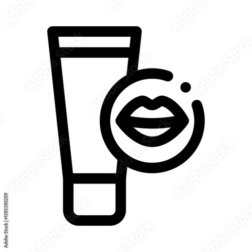 lip balm line icon