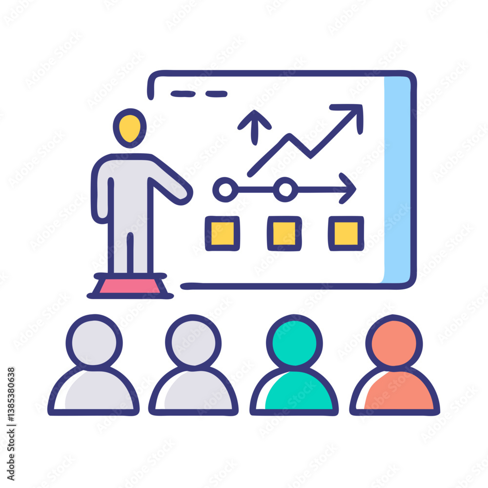 Professional Business Strategy Workshop Icon Professional Business Strategy Workshop Icon