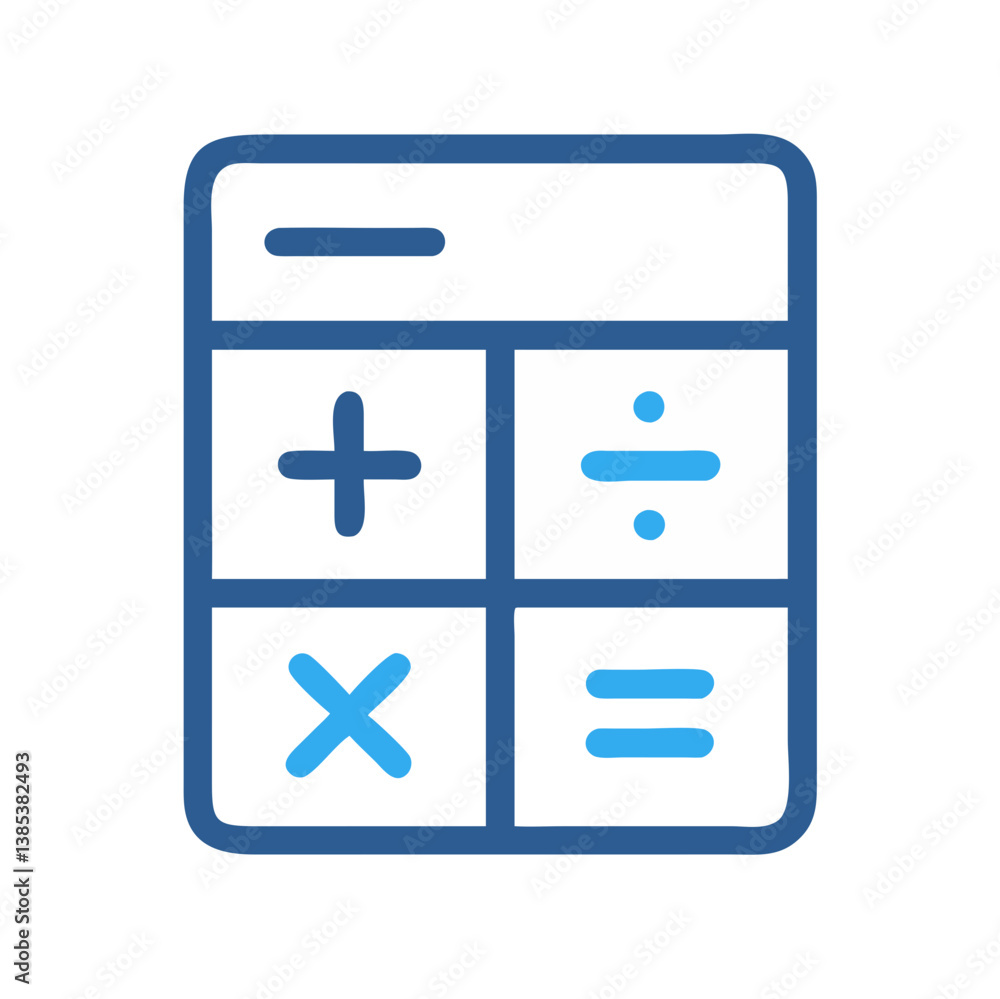 Key Business Calculator Icon Key Business Calculator Icon