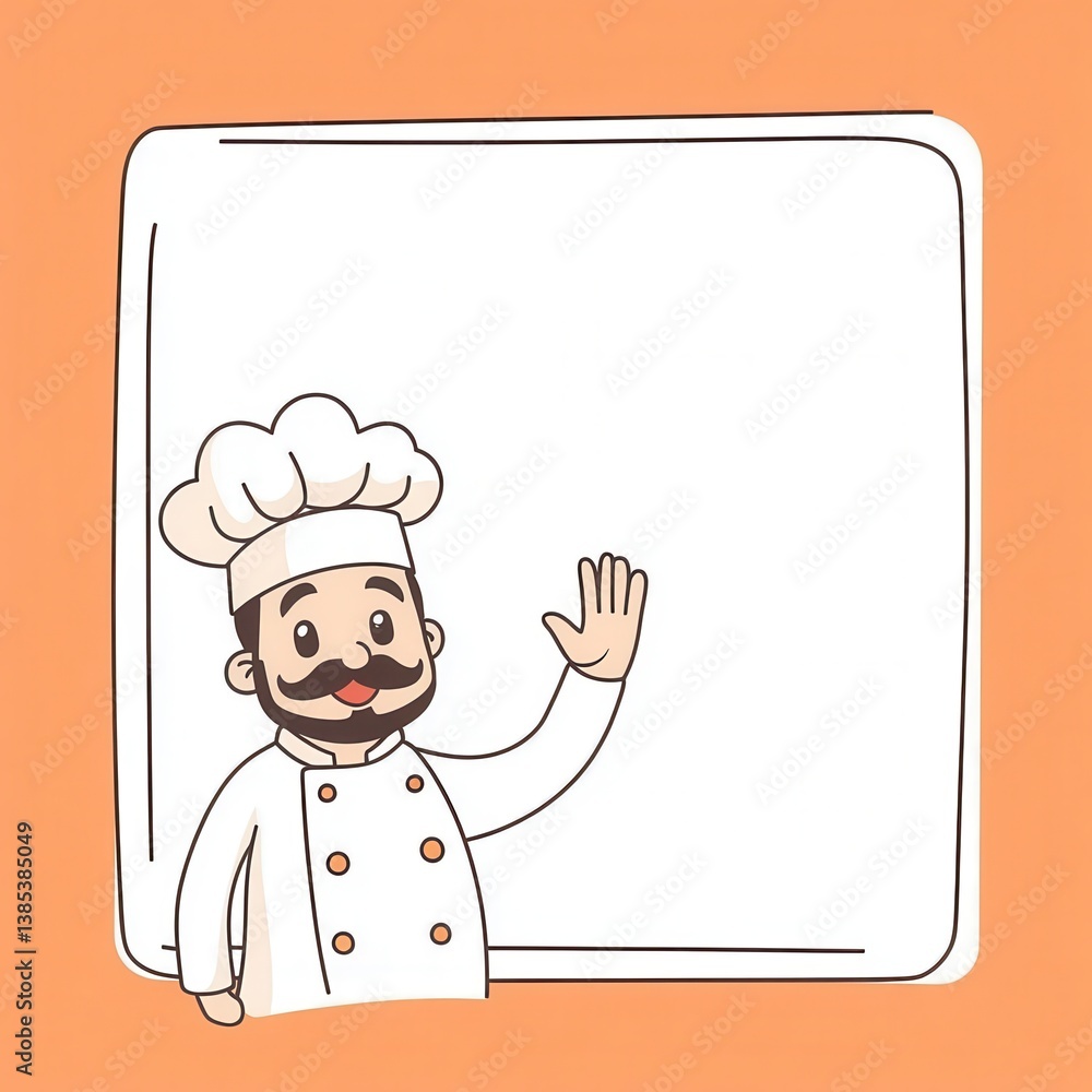 chef with menu chef with menu